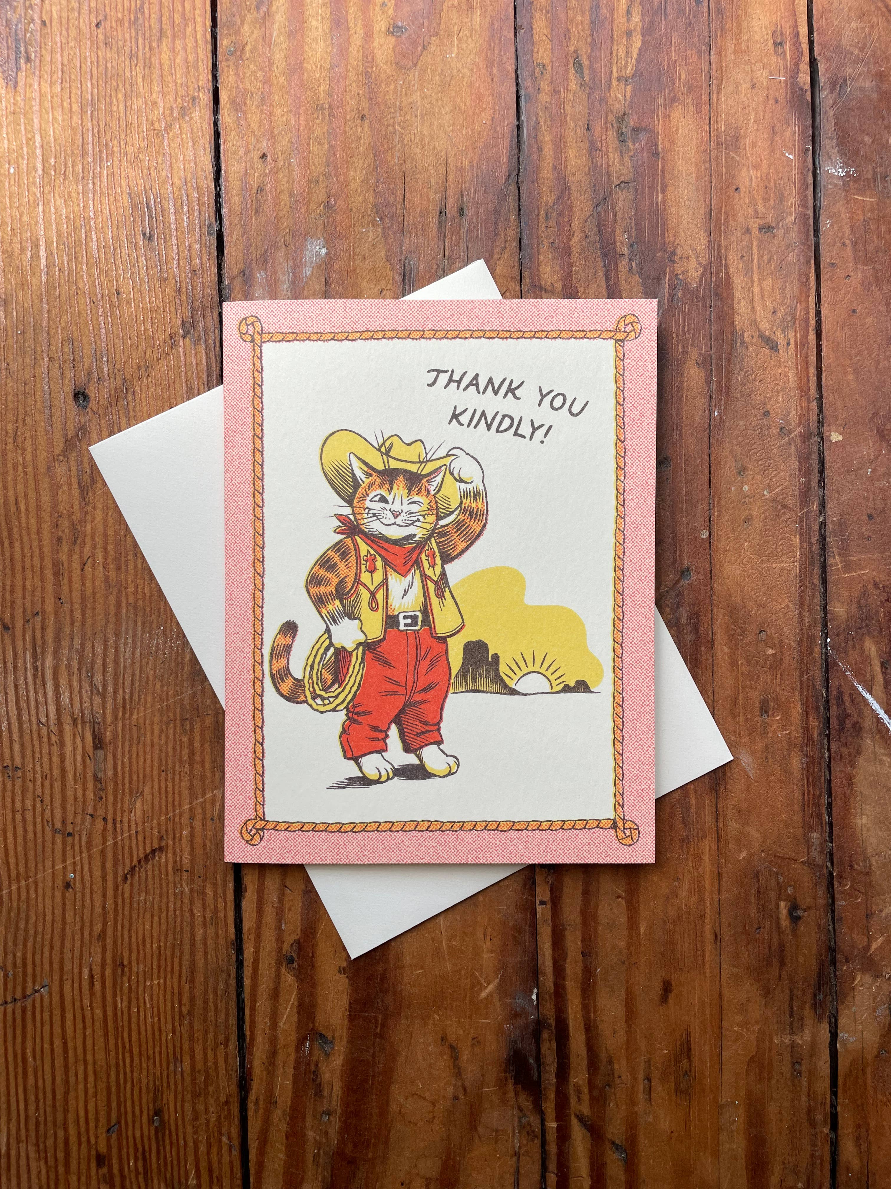 Wallflower Paper & Party - Wholesale Thank You Card - Thank You Kindly Card1