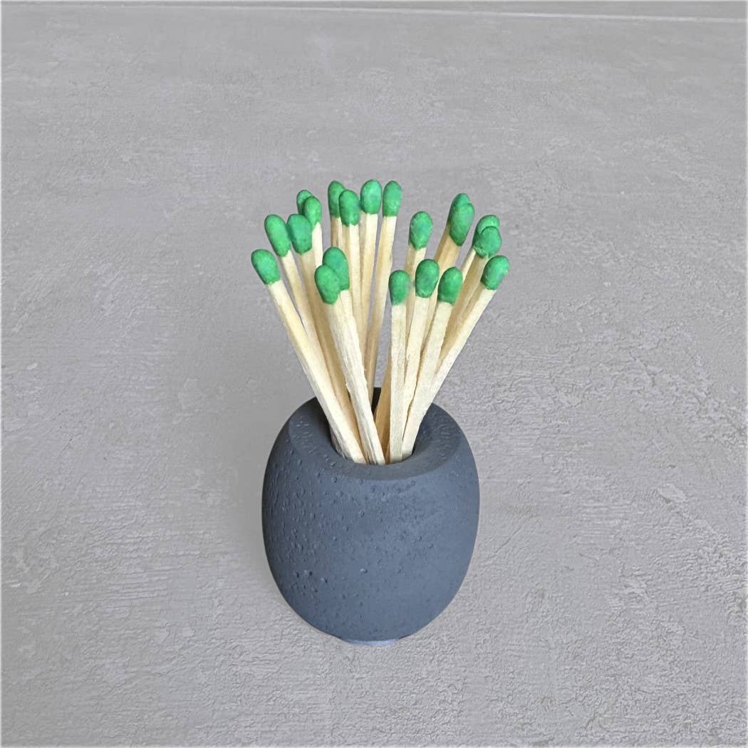 CJ Gift Goddess - Wholesale Match Holder - Concrete Match Holder/Toothpick Holder: Includes 25 Matches22