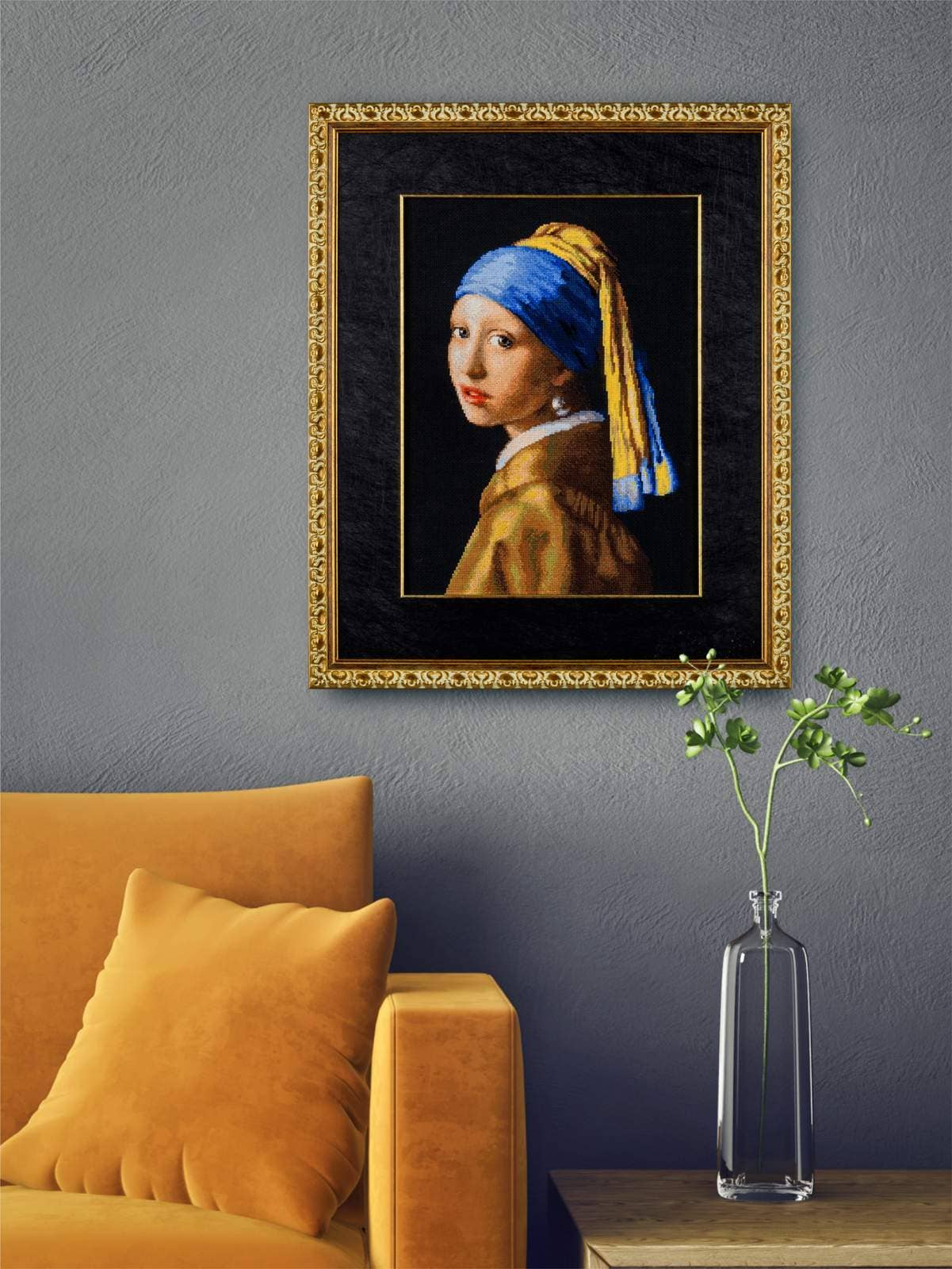 RIOLIS - Wholesale Embroidery/Cross Stitch Supplies - Cross Stitch Kit Riolis 100/063 Girl With A Pearl Earring1