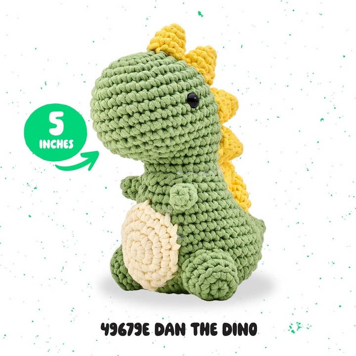 Plaid Crafts - Wholesale Knitting/Crochet Supplies - Bucilla Amigurumi Crochet Kit - Dan the Dino