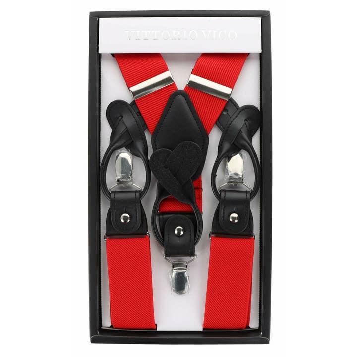 Classy Cufflinks - Wholesale Suspenders - Men's - Vittorio Farina Men's Vibrant Colorful Convertible Suspender by Classy Cufflinks