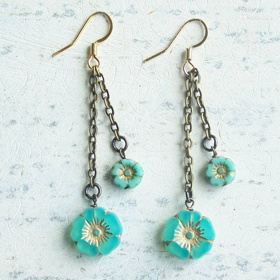 Jo Bird Jewelry - Vente Boucles d'oreilles pendantes - Boucles d'oreilles Hibiscus15