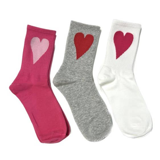 Heart Socks to show the love! 3 colors available!! and other Purchase Wholesale valentine's day socks. Free Returns & Net 60 Terms on Faire trending on Faire.