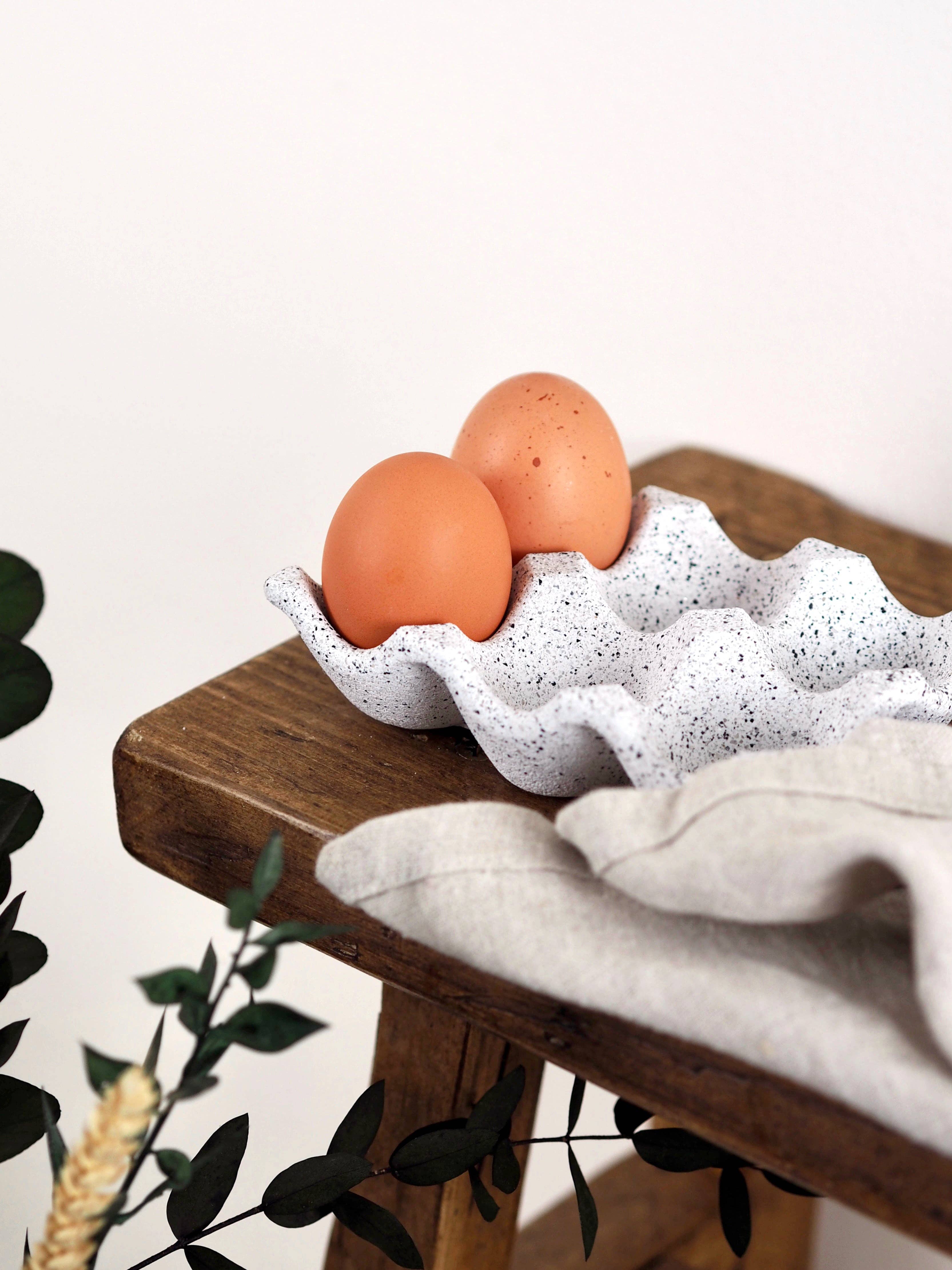 Feathered Oak - Wholesale Egg Cup/Holder - Concrete Egg Tray | Egg Storage1