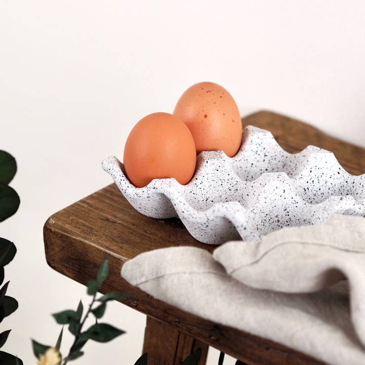 Feathered Oak - Wholesale Egg Cup/Holder - Concrete Egg Tray | Egg Storage1