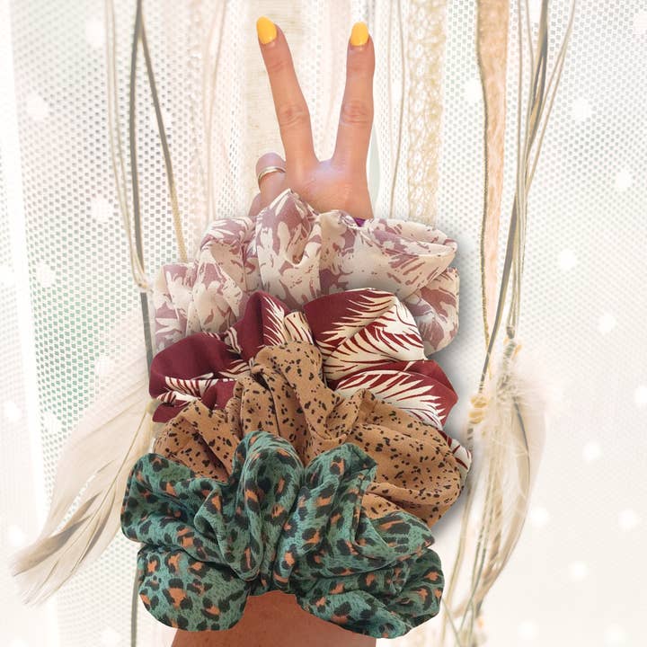BlveOlive - Venta al por mayor Coletero - Mujer - Coletero Boho Jumbo | Coleteros sobredimensionados | Hoja de palma negra