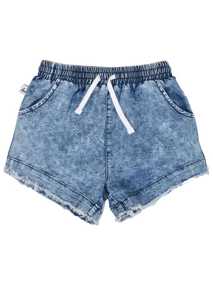 KR0818 SOLNEDGÅNG DENIMSHORTS för wholesale av Radicool Kids