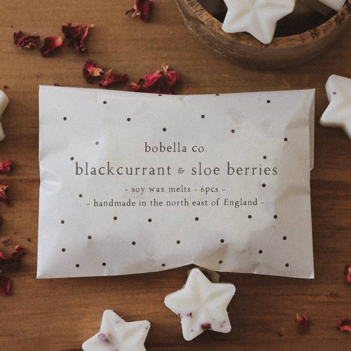Blackcurrant & Sloe Berries Soy Wax Melts for wholesale by Bobella Co.