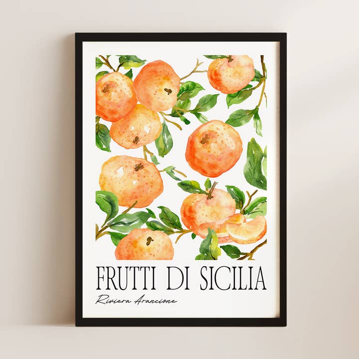 Frutti Di Sicilia Naranja Arte de Pared Impresión de Arte para venta al por mayor de Alluvion