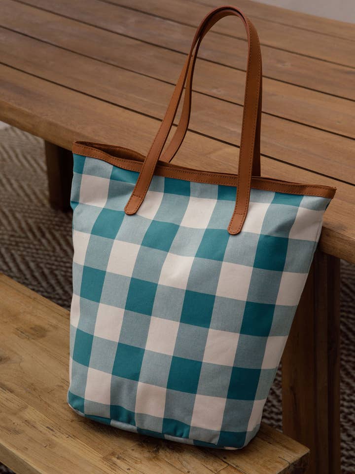 Marieta vichy reiswieg blauw voor wholesale door MarSab