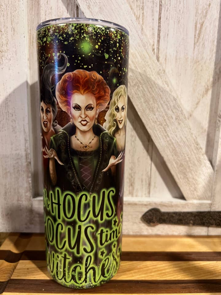 Hocus Pocus Glow Tumbler for wholesale by A Deane Dream