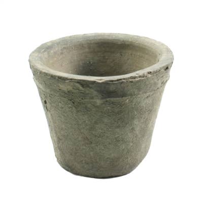 Rustic Terra Cotta Rose Pot - Petite - Moss Grey for wholesale by HomArt