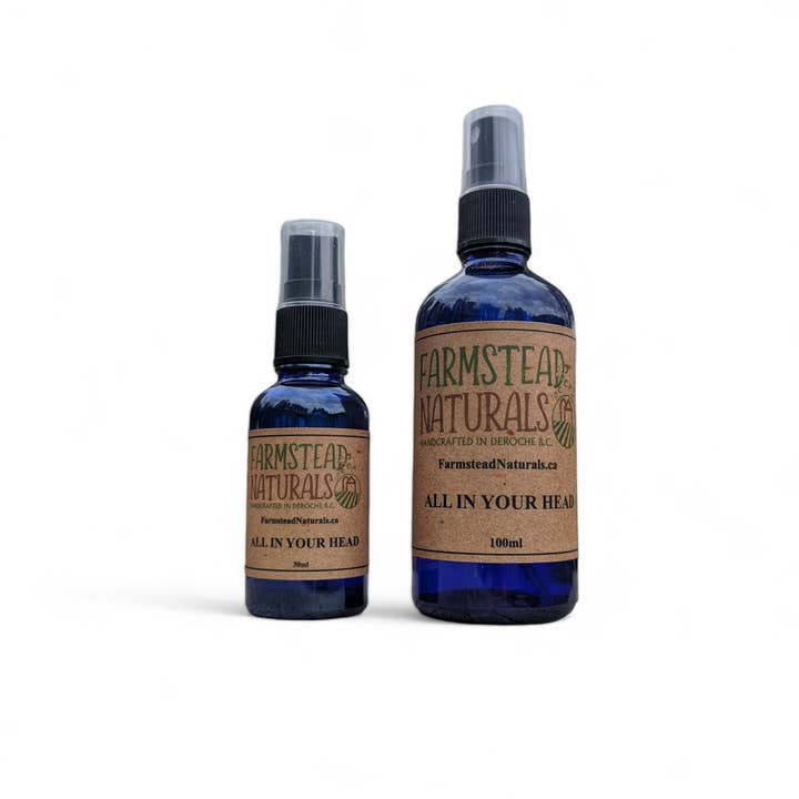Farmstead Naturals - Wholesale Essential Oil - All In Your Head - Essential oil Spray - Farmstead Naturals