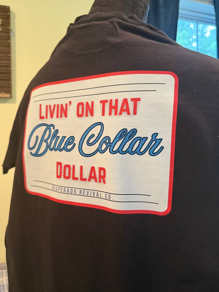 Blue collar Dollar for wholesale by Desperado Revival Co.