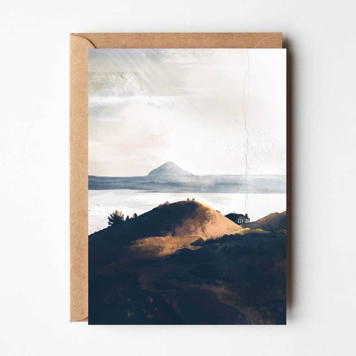 Arthur's Seat, Cosy Cottage Greeting Cards for wholesale by Sara Willia Landscapes