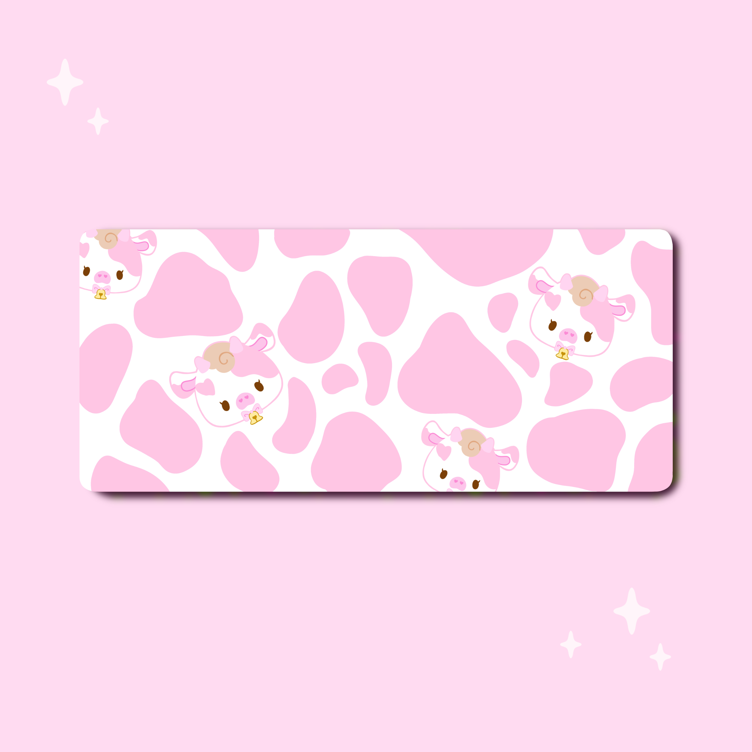 Basura Gang - Wholesale Desk Pad - Strawberry Cow Desk Mat Preorder1