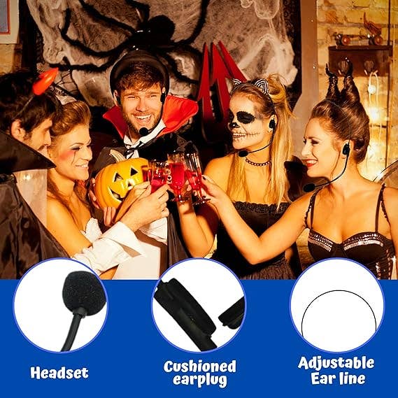 4E's Novelty - Wholesale Costume - Kids - 4E's Novelty Rockstar Costume Accessories Headset Prop - Headphone with Fake Mic for Kids, Men & Women, Perfect for Rockstar Costume for Kids Mic Prop3