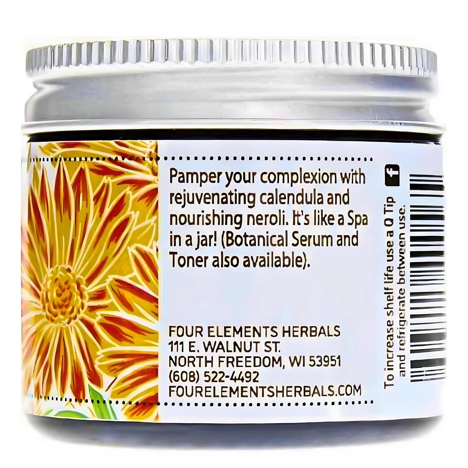 Four Elements Organic Herbals - Wholesale Facial Moisturizer - Look Beautiful! Moisture Cream - 2 oz3