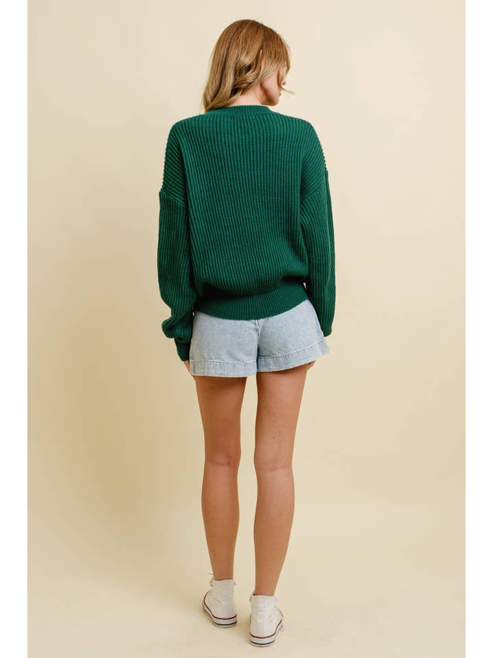 Cloud Ten - Wholesale Knit Sweater - Women's - CSW13483 - MERRY CHRISTMAS HOLIDAY SWEATER5