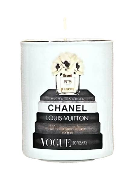 Pencil Cup Candle, Black Book Stack , Blue , Pink for wholesale by The French Bee & Co