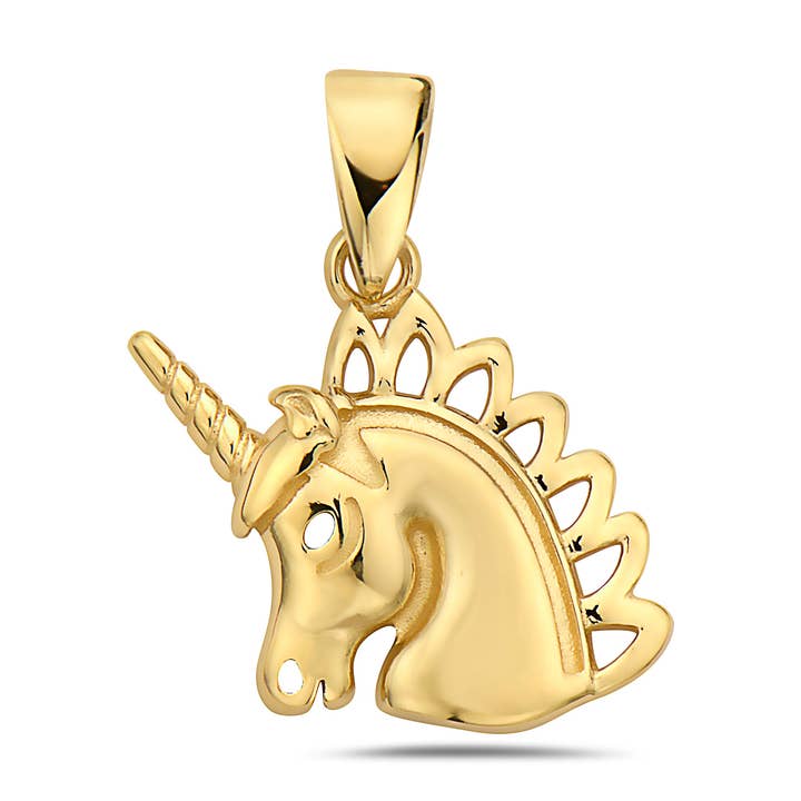 PENDENTIF LICORNE 14 CARATS pour la vente par Pori Jewelry