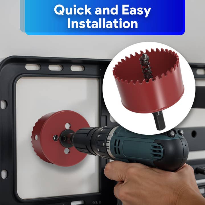 Fosmon – wholesale Wall hook – Silicone Grommet Wall Plate with Hole Saw Drill6