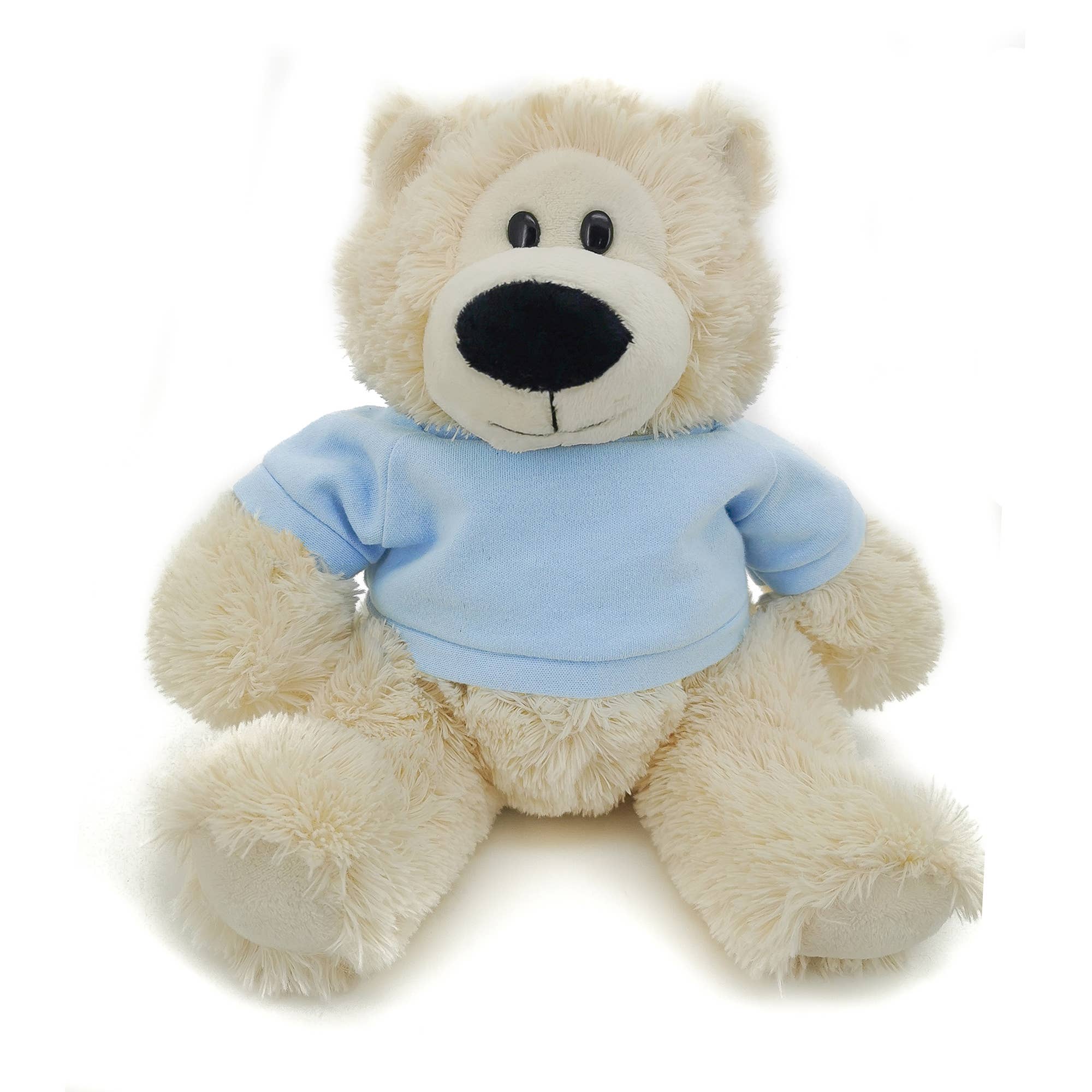 11" Cream Plush Bear in Custom T-shirts | Customizable Plush for wholesale on Faire3