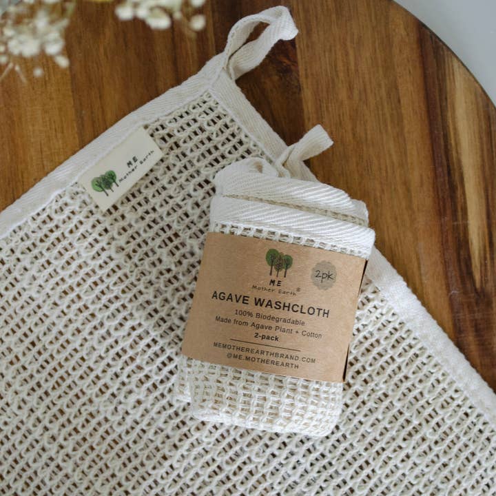 Natural Agave Washcloth 2-Pack and other Purchase Wholesale agave. Free Returns & Net 60 Terms on Faire trending on Faire.