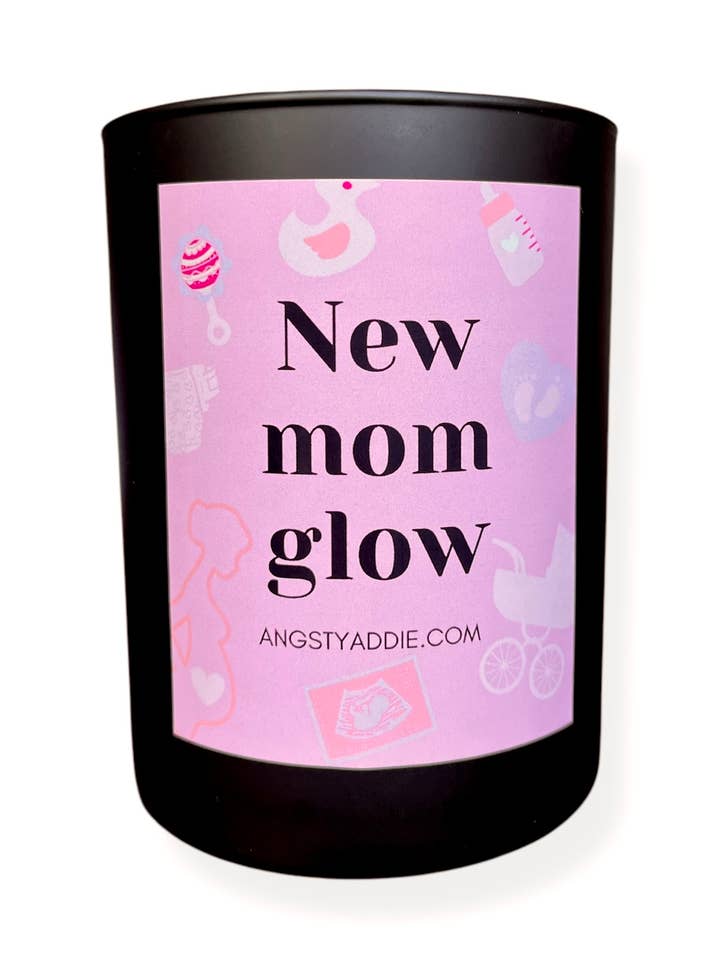 First time mom candle, girl mom candle, expecting mom gift for wholesale by Angsty Addie