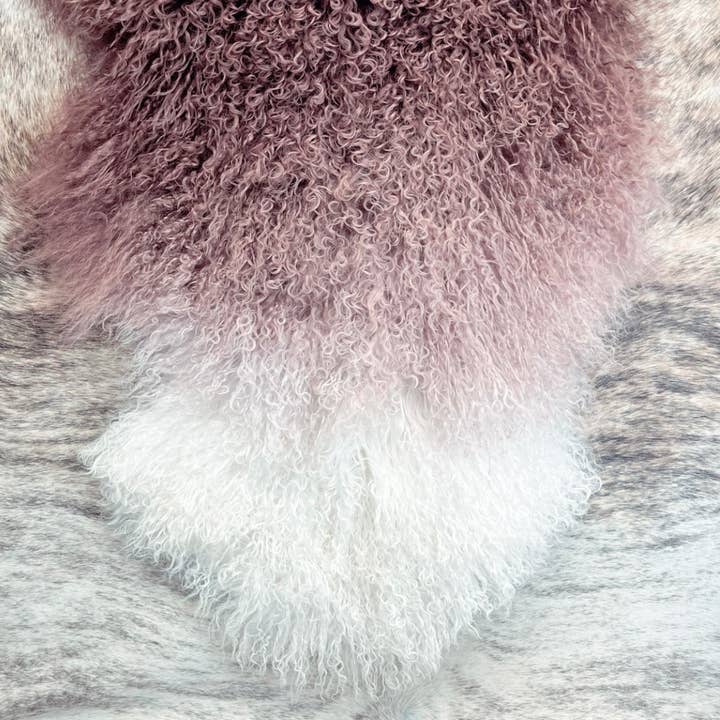 Western Linens - Venta al por mayor Alfombra pequeña - Piel de oveja tibetana de angora mongol