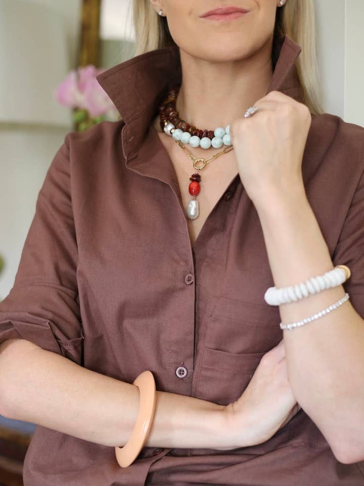 The Coral Sands Necklace for wholesale by Southern Marc Designs