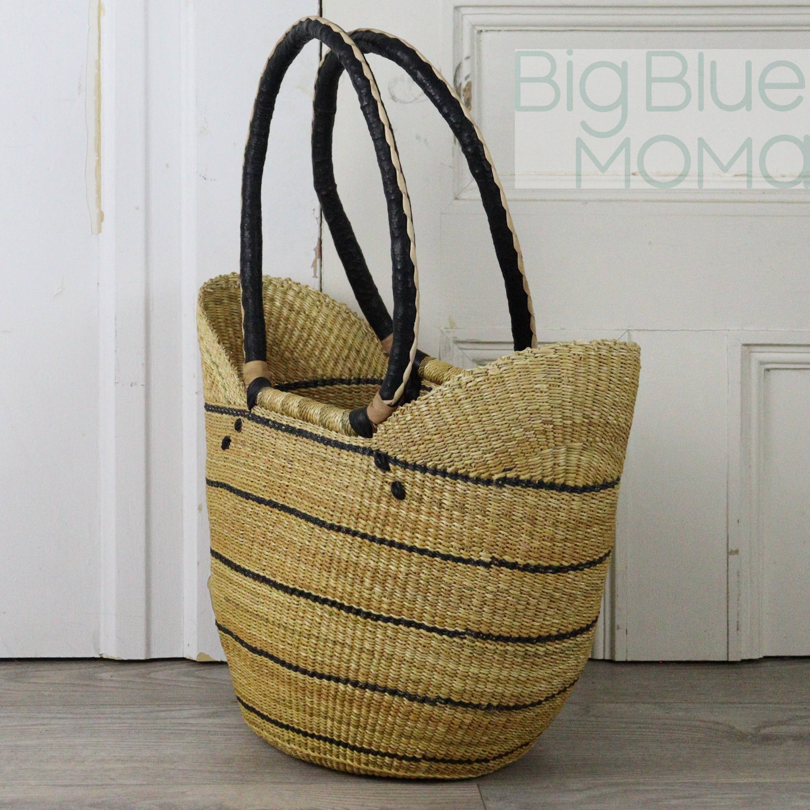Big Blue Moma - Vente Sac de plage - Sac cabas à bandoulière - Palette naturelle9