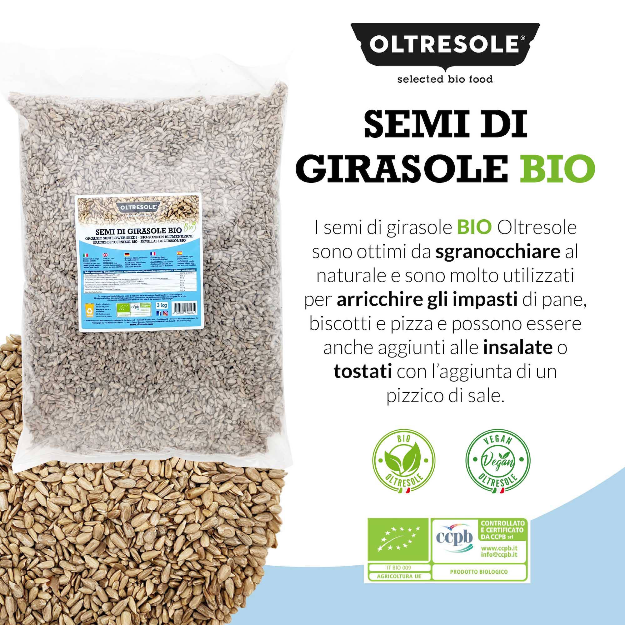 Oltresole - Wholesale Plant seeds - ORGANIC SUNFLOWER SEEDS 3 Kg4