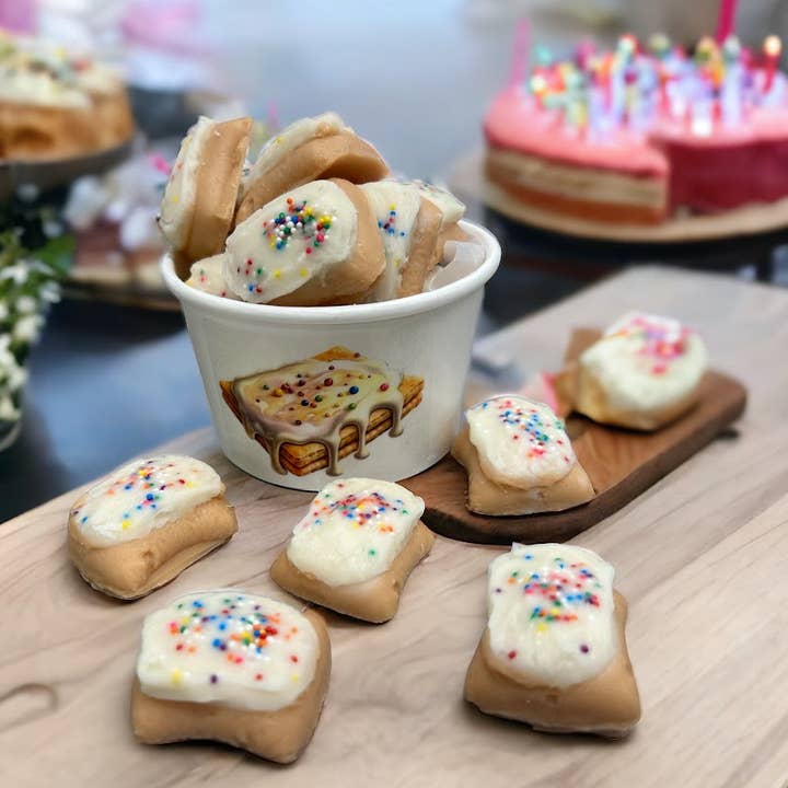 BIRTHDAY CAKE mini pastry bites Wax Melts for wholesale by Eartherella Soap & Candle Co., LLC