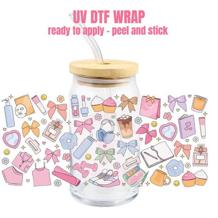 Envoltura de taza UV DTF F #369 para venta al por mayor de One Stop Cups