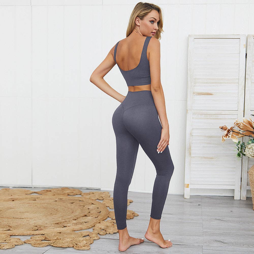 Pyzis - Wholesale Activewear set – Women′s - [Updated Schedules] 2 Piece Workout Yoga Set18