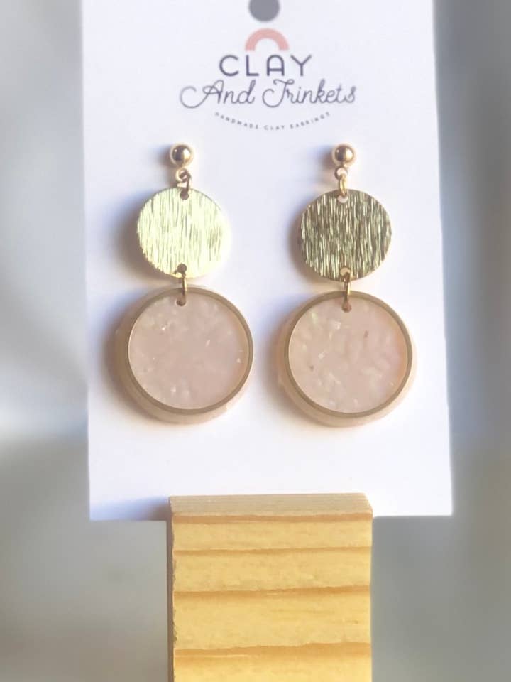 Tammy Dangles Opalescent/Pink for wholesale by Clay and Trinkets