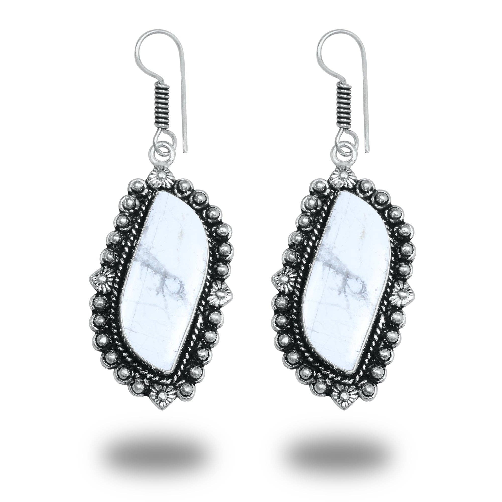 Handmade Jewels - Wholesale Dangle Earrings - Boho Crystal Earrings For Women - Silver Plated, Designer, Chic, Assorted And Wholesale24