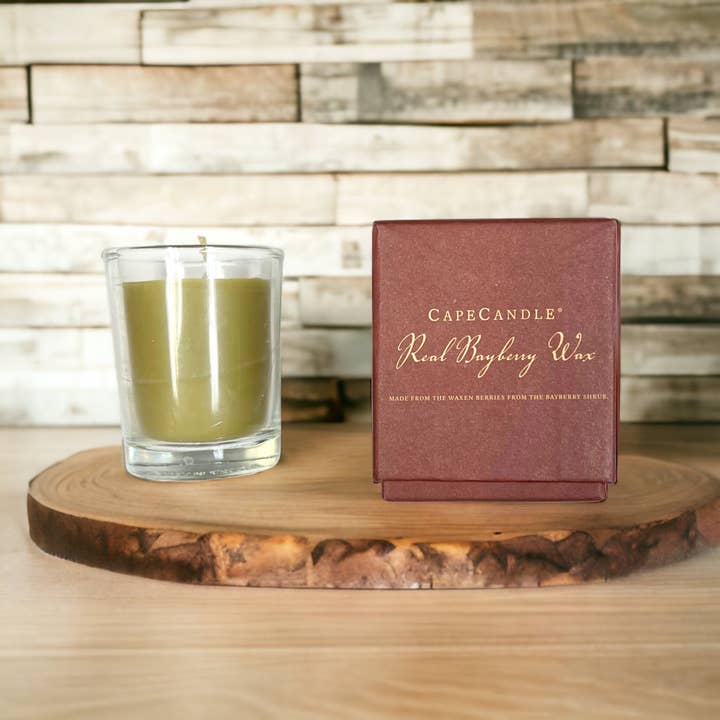 Cape Candle - Wholesale Jar/Filled Candle - Real Bayberry Wax Oversized Votive (boxed)2