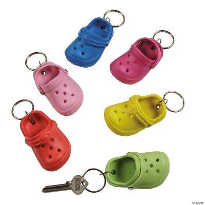 Fun Express – Engroshandel Nøglering - Unisex – GUMMI TØFFEL NØGLERINGE