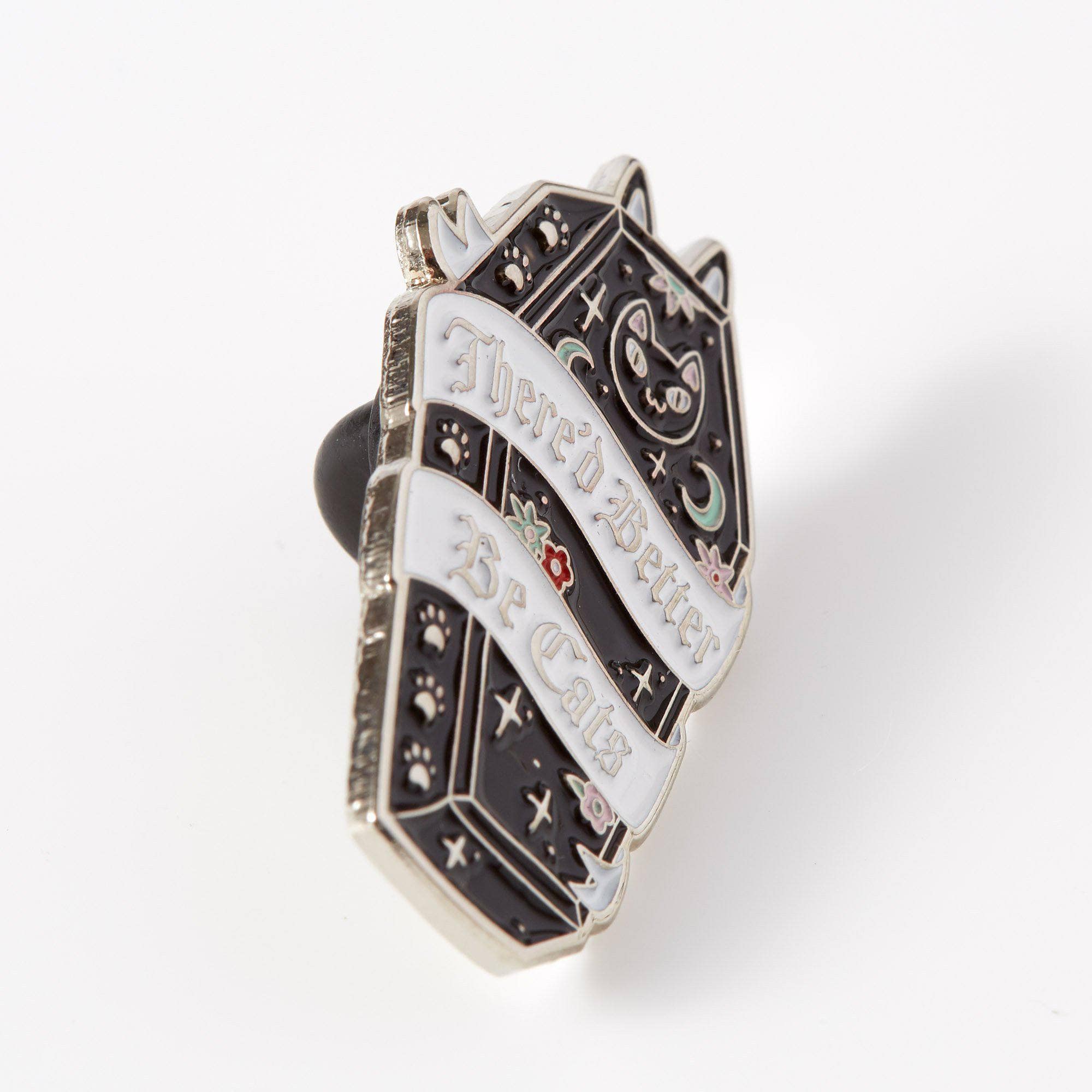 Punky Pins - Wholesale Lapel Pin/Button - There'd Better Be Cats Enamel Pin2
