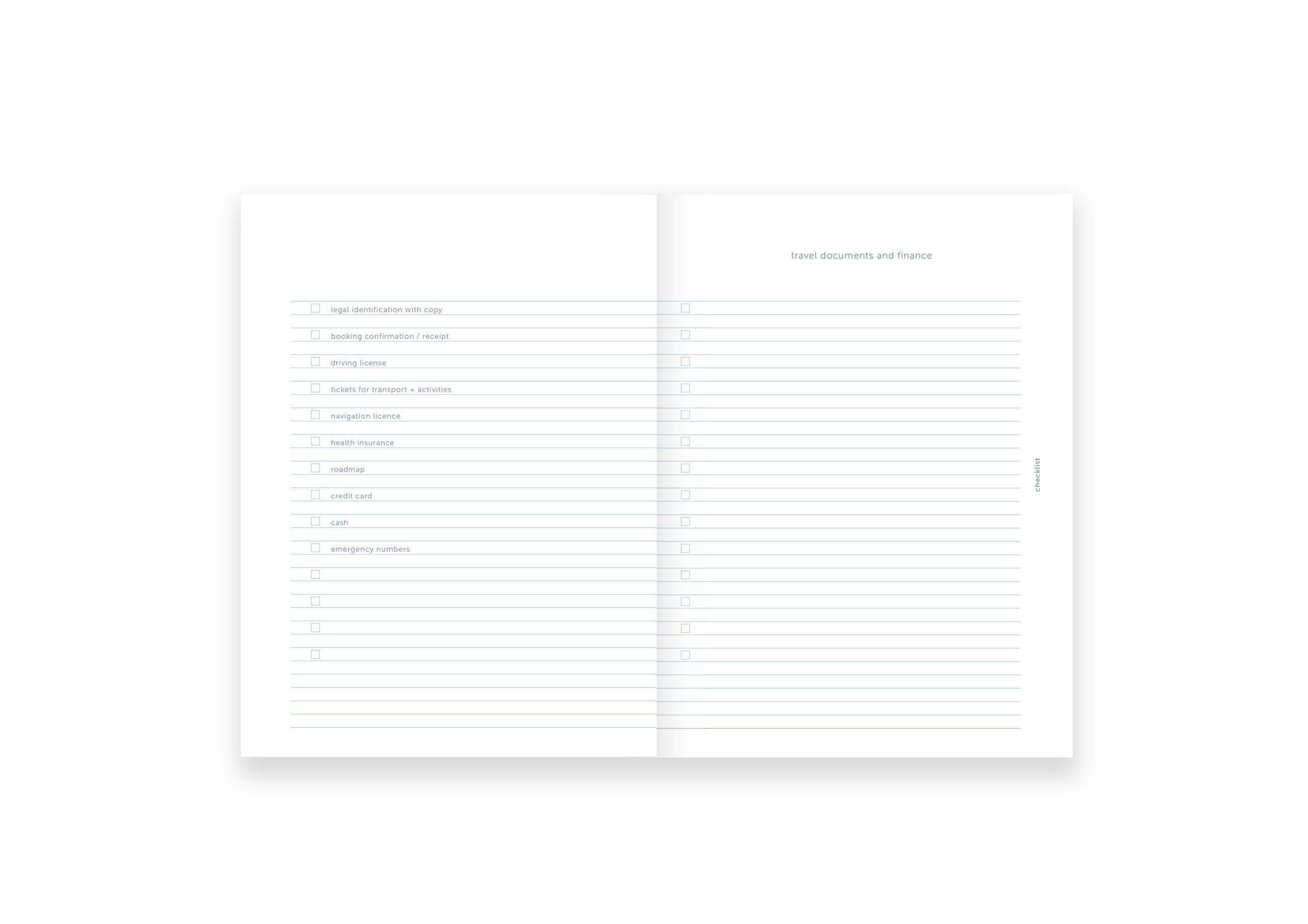 Blue Travel Journal for wholesale on Faire3