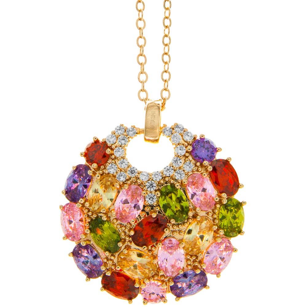 Matashi - Wholesale Pendant/Charm Necklace - Rose Gold Plated Necklace wit Sea Inspired Encrusted Pendant0