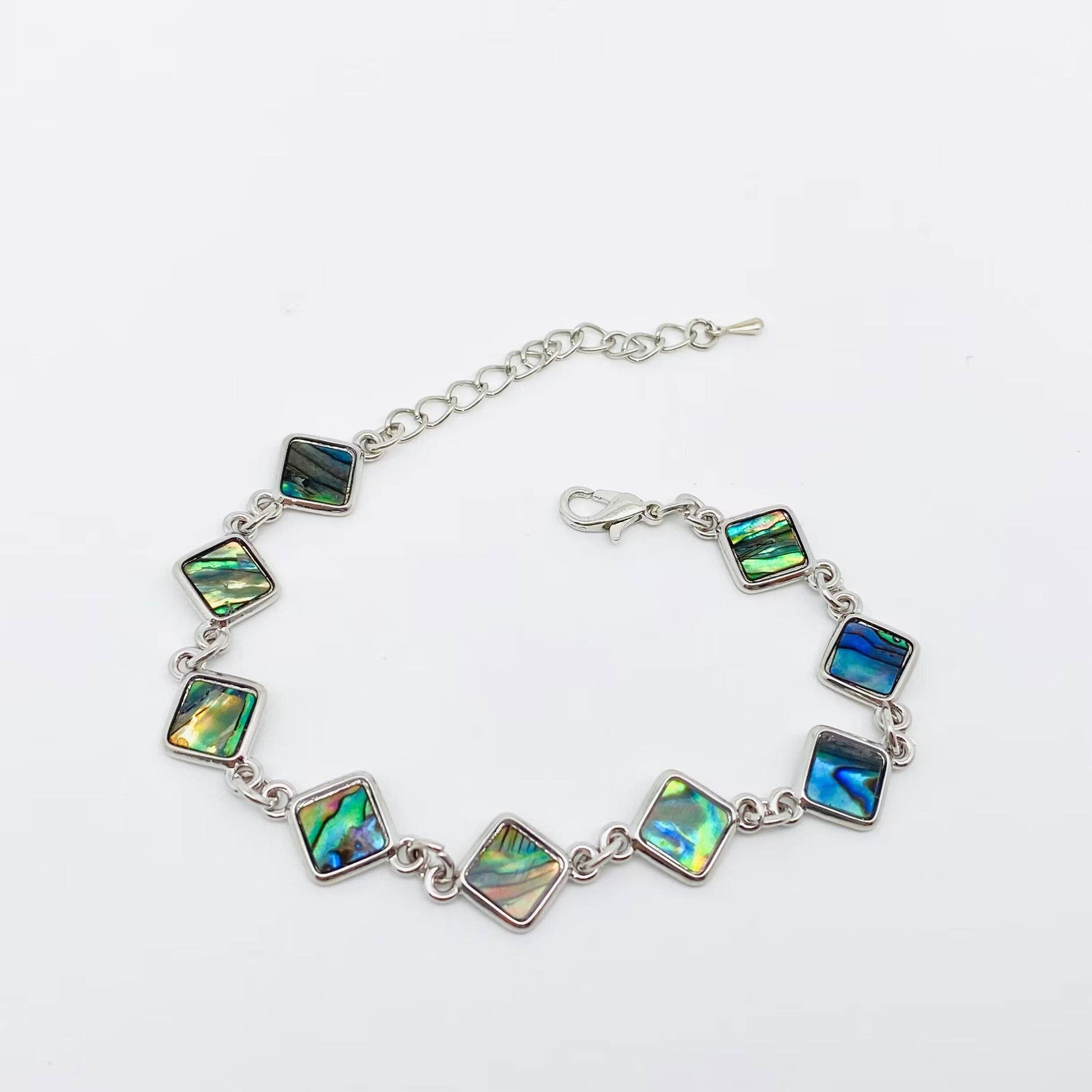 Mio Queena – wholesale Charm/dangle bracelet – Multi-style Abalone Shell Metal Chain Bracelets1