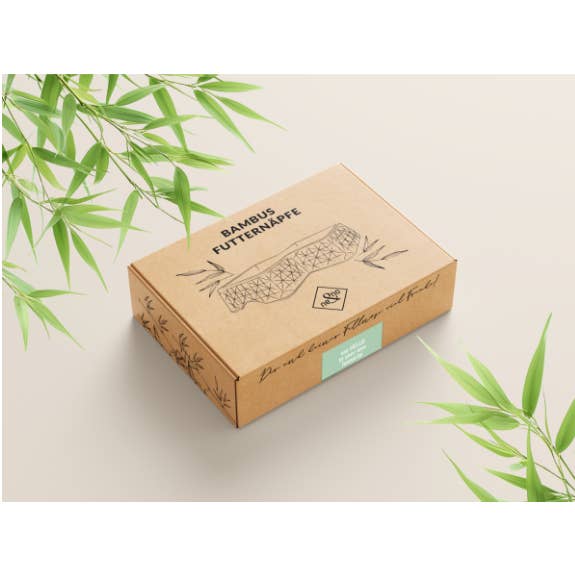 ne&no - Wholesale Pet Bowl - Cat/Dog - ne&no® Bamboo Double Bowl for Cats & Dogs - Non-Slip4