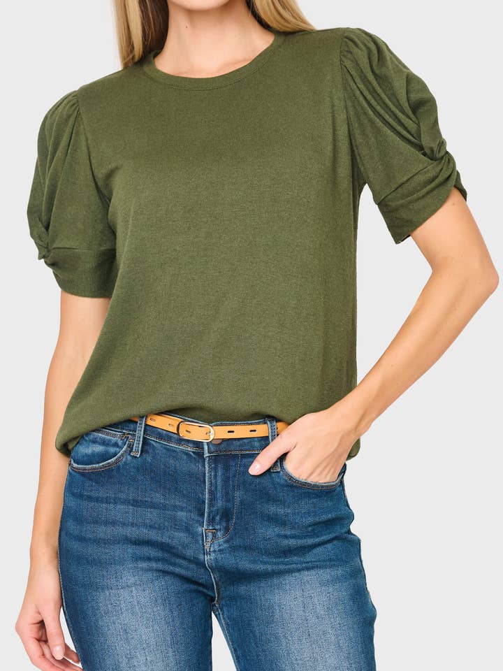 Camiseta Luxuosa com Manga Torcida por atacado de Gibsonlook