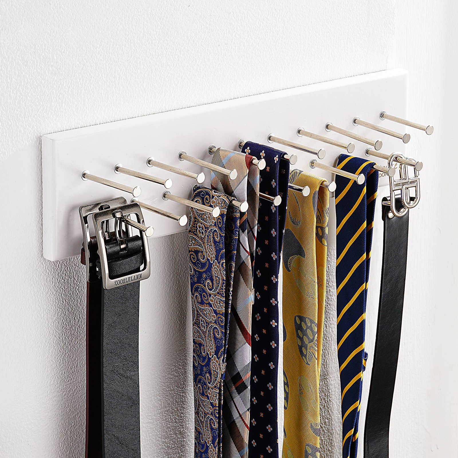 TreeHouse London Closet Organizers – wholesale Wall hook – Tie Rack │ Tie Organizer │ Closet Organizer │Wood Tie Hanger0