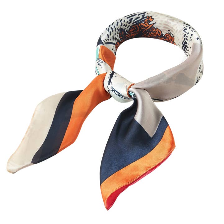 ALBERTO CABALE - Wholesale Scarf - Women's - Triumph Cléo Small Silk Square5