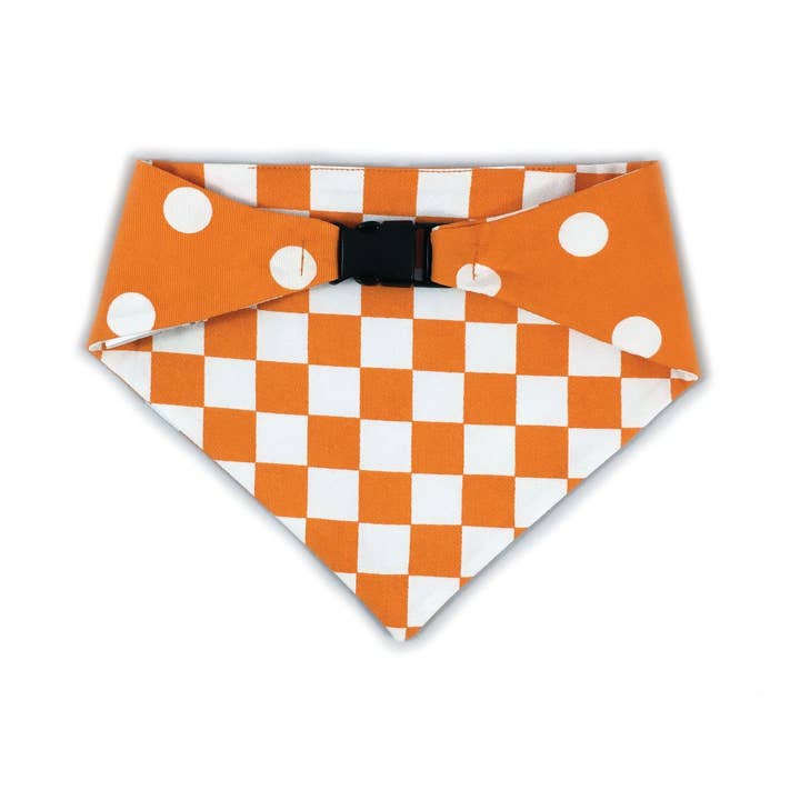 Uptown Pups - Wholesale Pet Bandana - Dog - Uptown Pups Reversible Bandana - Orange