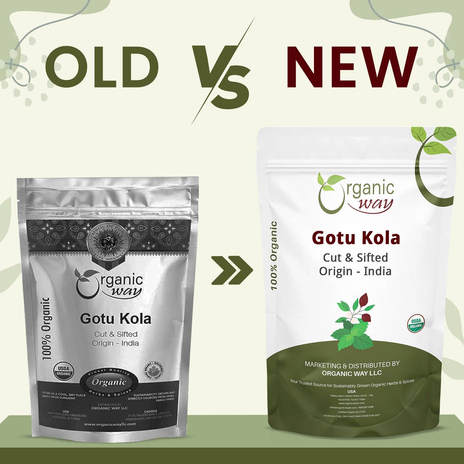 Organic Way LLC – Großhandel Kräuter – Getrocknete Gotu Kola, geschnitten & gesiebt (Centella asiatica) - Koscher zertifiziert | Roh, vegan, gentechnikfrei & glutenfrei | USDA-zertifiziert | Herkunft - Indien4